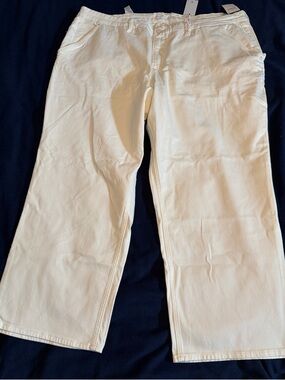 Good American cloud white Good Petite '90s Straight-Leg Pants